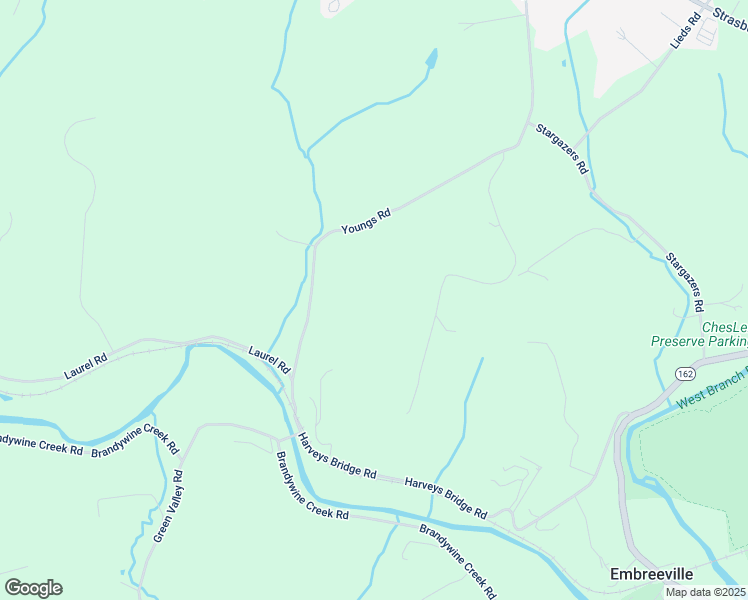 map of restaurants, bars, coffee shops, grocery stores, and more near 343 Youngs Road in Coatesville