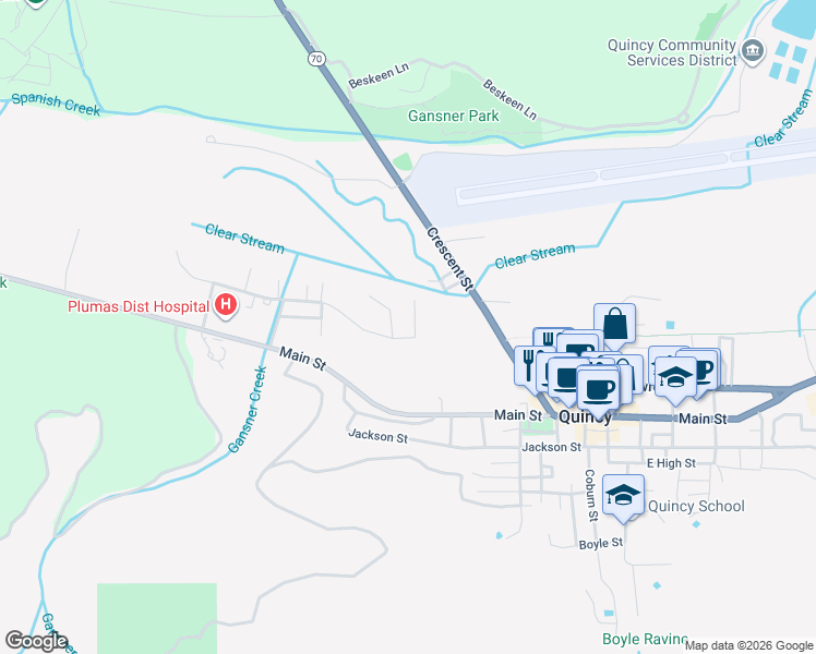 map of restaurants, bars, coffee shops, grocery stores, and more near 763 Valley View Drive in Quincy