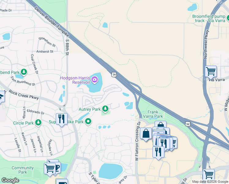 map of restaurants, bars, coffee shops, grocery stores, and more near 2111 Enterprise Street in Louisville