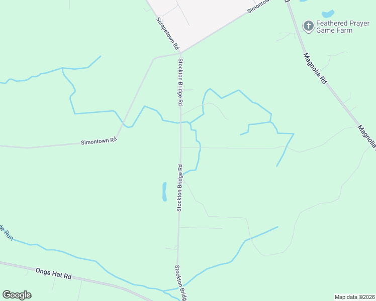 map of restaurants, bars, coffee shops, grocery stores, and more near 245 Stockton Bridge Road in Pemberton