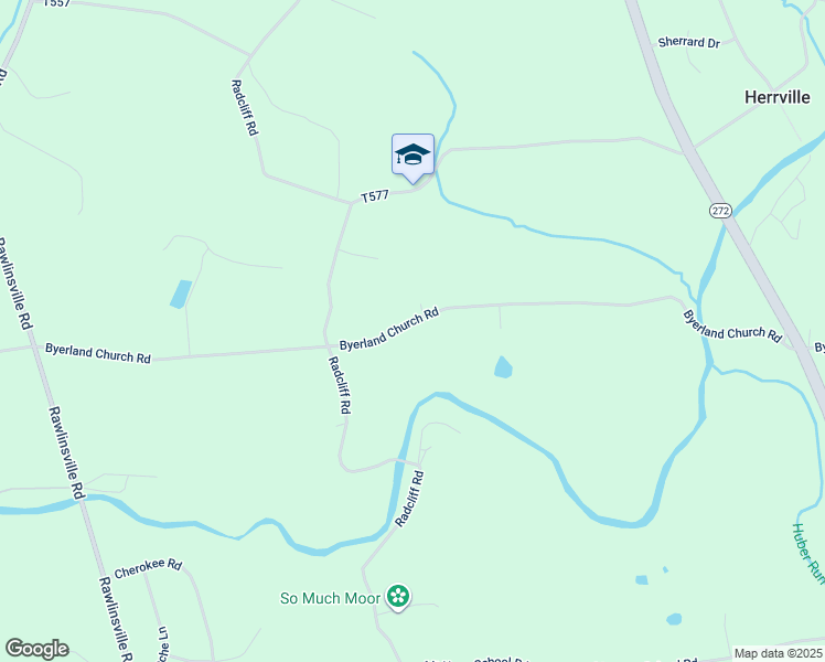 map of restaurants, bars, coffee shops, grocery stores, and more near 515 Byerland Church Road in Willow Street