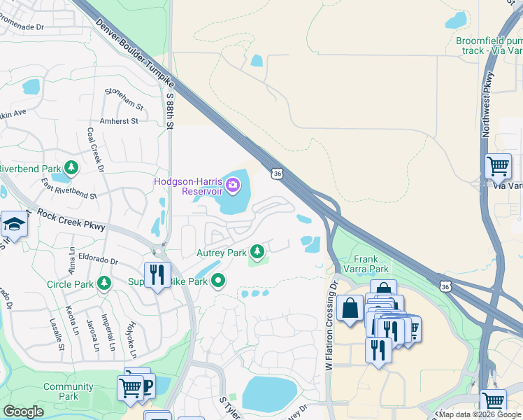 map of restaurants, bars, coffee shops, grocery stores, and more near 2111 Enterprise Street in Louisville