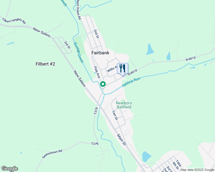 map of restaurants, bars, coffee shops, grocery stores, and more near 603 Fairbank Herbert Road in New Salem