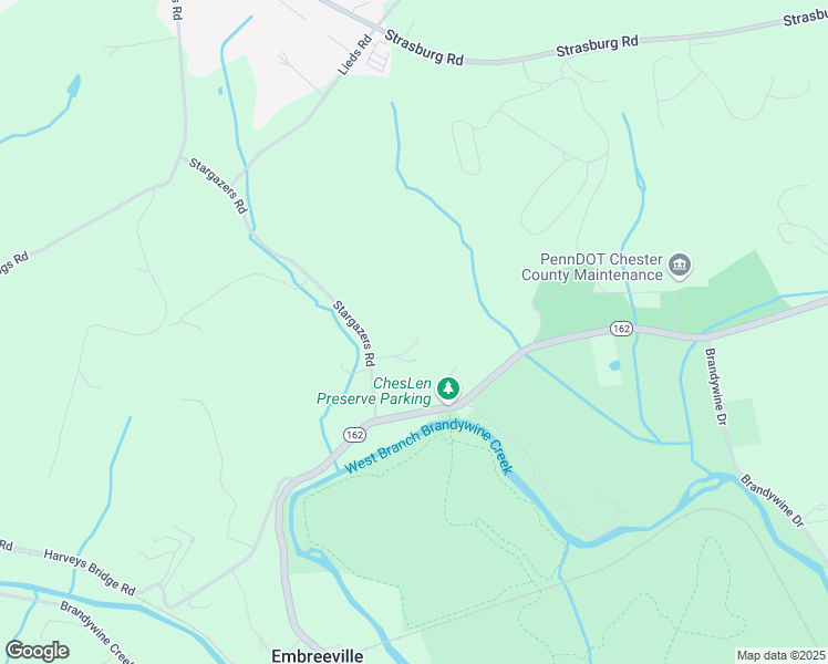 map of restaurants, bars, coffee shops, grocery stores, and more near 907 Stargazers Road in Coatesville