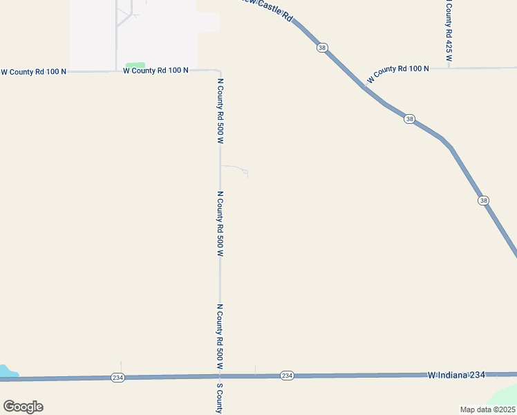 map of restaurants, bars, coffee shops, grocery stores, and more near 6312 West County Road 100 North in New Castle