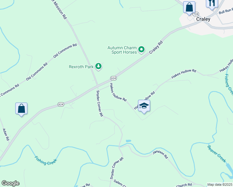 map of restaurants, bars, coffee shops, grocery stores, and more near 19 Hakes Hollow Road in Wrightsville