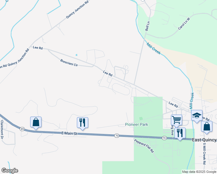 map of restaurants, bars, coffee shops, grocery stores, and more near in Spring Garden