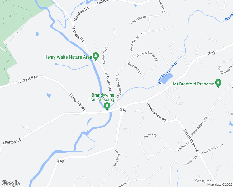 map of restaurants, bars, coffee shops, grocery stores, and more near 995 Jefferis Bridge Road in West Chester