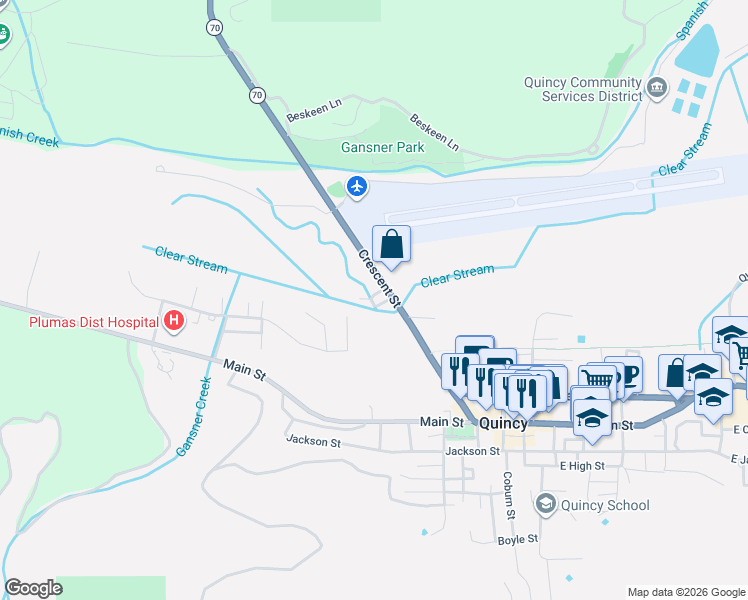 map of restaurants, bars, coffee shops, grocery stores, and more near 333 Crescent Street in Quincy