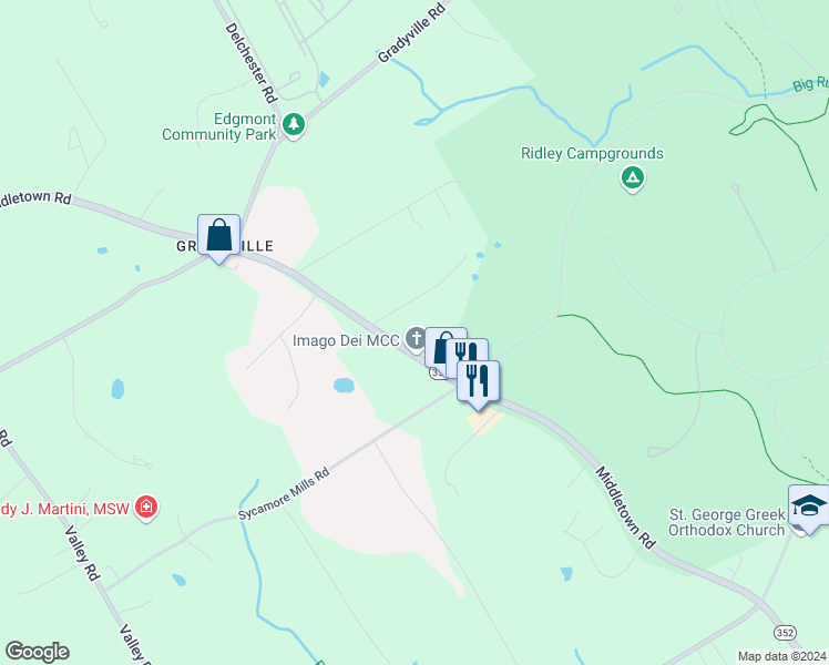 1237 Middletown Road, Chester Heights PA Walk Score