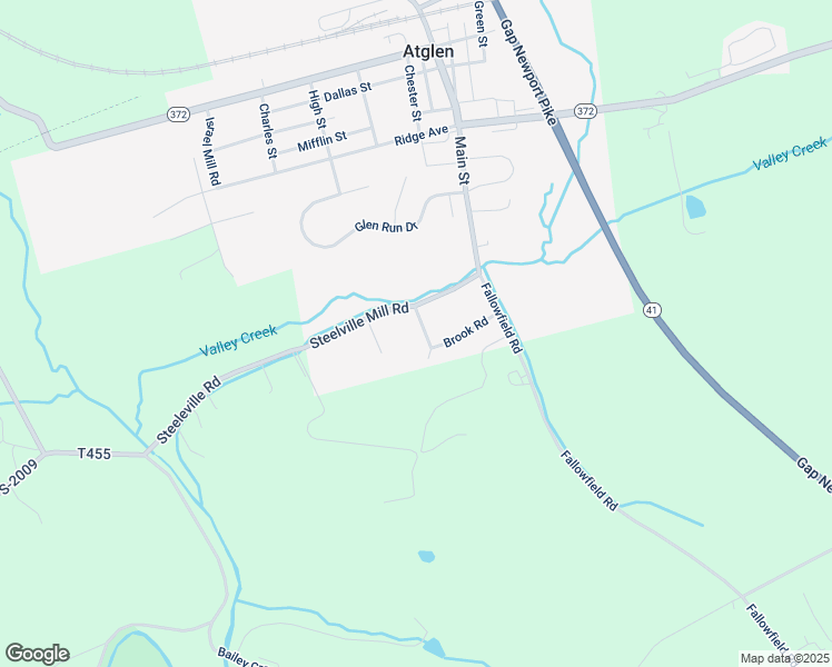 map of restaurants, bars, coffee shops, grocery stores, and more near 530 Cattail Road in Atglen