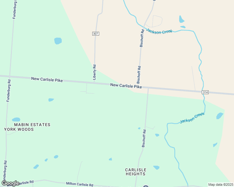 map of restaurants, bars, coffee shops, grocery stores, and more near 9233 New Carlisle Pike in New Carlisle