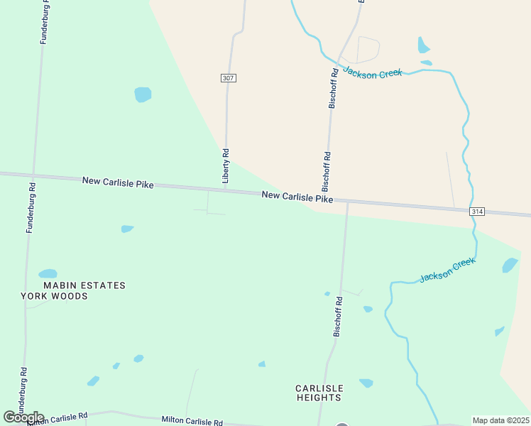 map of restaurants, bars, coffee shops, grocery stores, and more near 9233 New Carlisle Pike in New Carlisle
