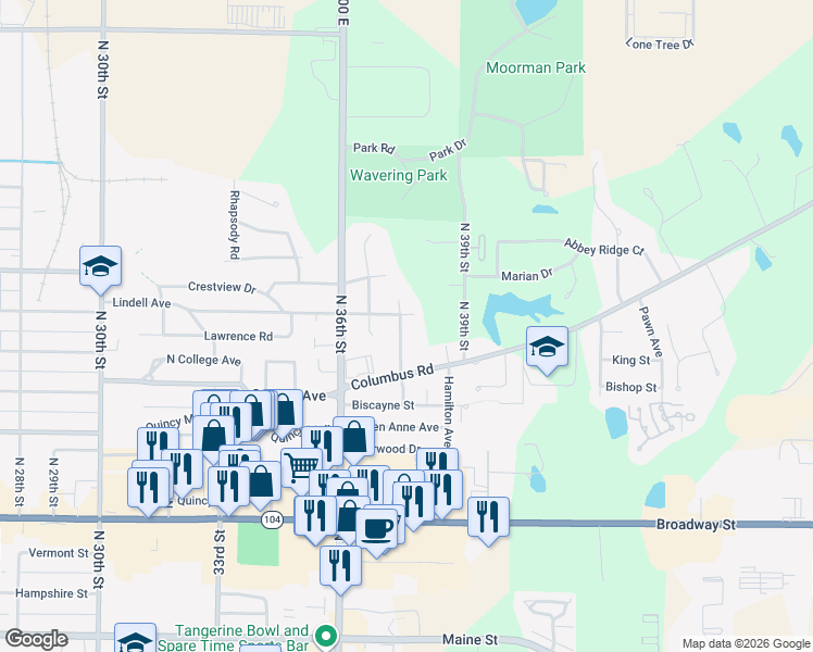 map of restaurants, bars, coffee shops, grocery stores, and more near 823 Santa Maria Drive in Quincy