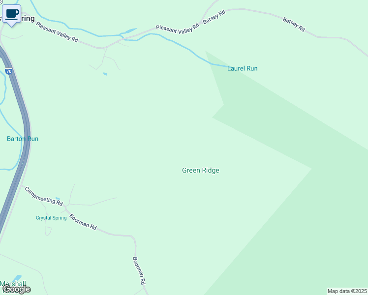 map of restaurants, bars, coffee shops, grocery stores, and more near in Crystal Spring