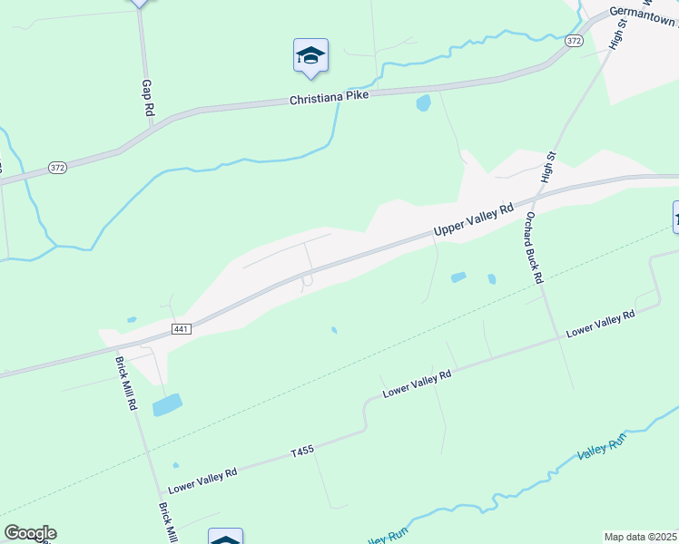 map of restaurants, bars, coffee shops, grocery stores, and more near 114 Upper Valley Road in Christiana
