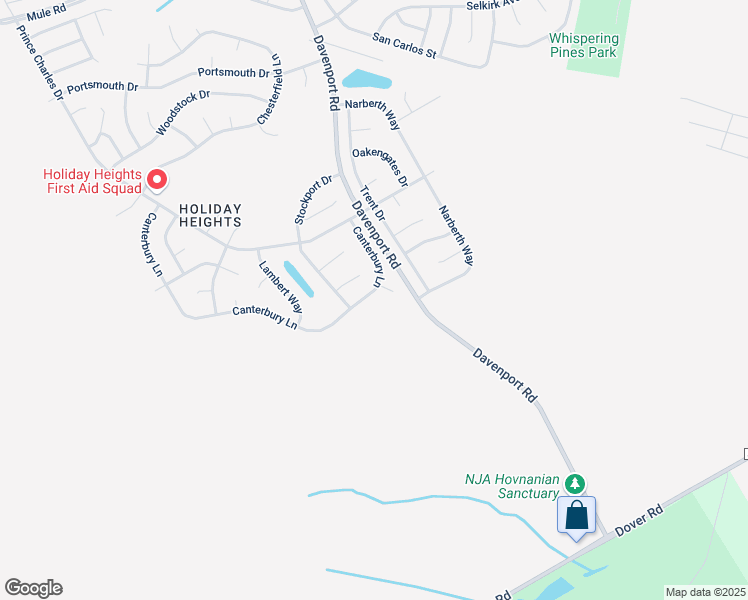 map of restaurants, bars, coffee shops, grocery stores, and more near 152 Canterbury Lane in Toms River