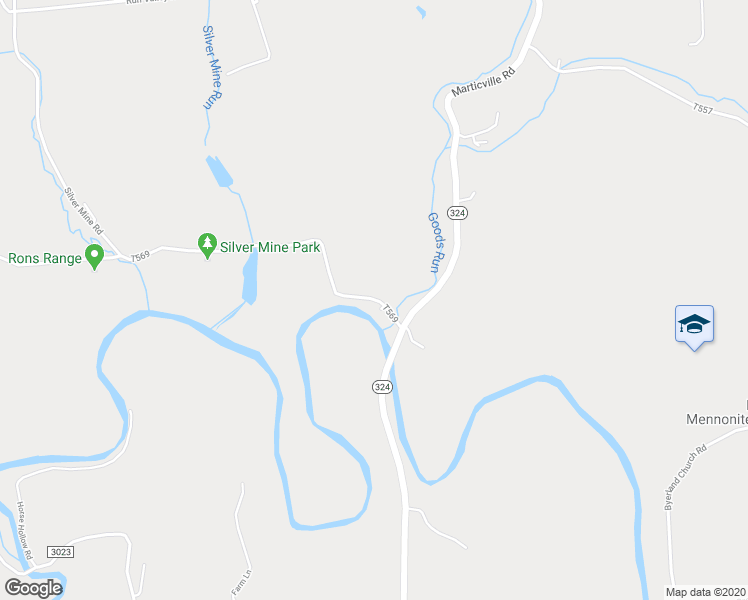 map of restaurants, bars, coffee shops, grocery stores, and more near 224 Silver Mine Road in Conestoga
