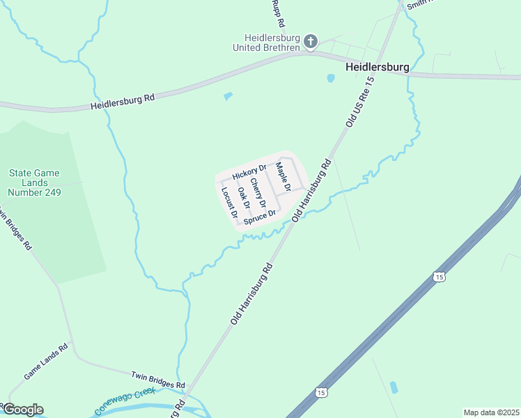 map of restaurants, bars, coffee shops, grocery stores, and more near 4820 Old Harrisburg Road in Gettysburg