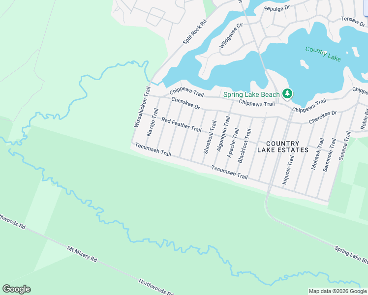 map of restaurants, bars, coffee shops, grocery stores, and more near 401 Tecumseh Trail in Browns Mills