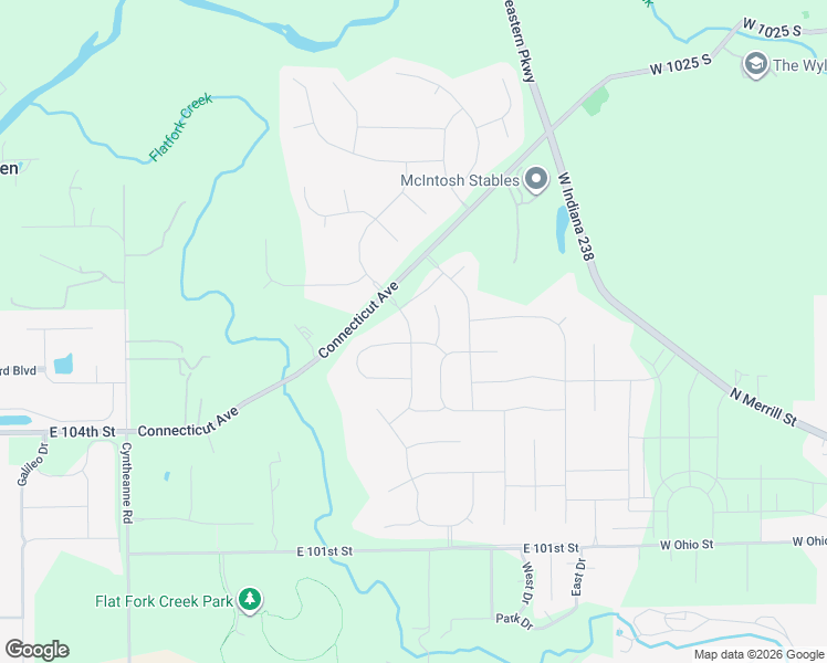map of restaurants, bars, coffee shops, grocery stores, and more near 16319 Kenora Lane North in Fortville