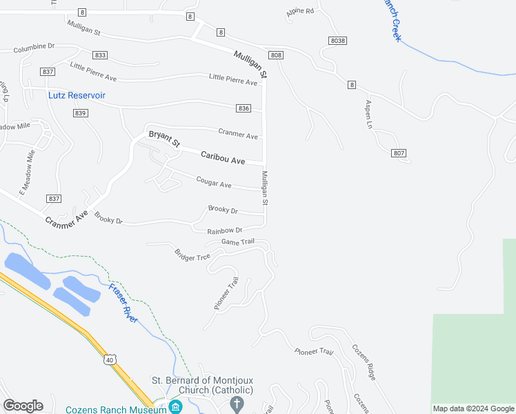map of restaurants, bars, coffee shops, grocery stores, and more near 568 Brooky Drive in Fraser