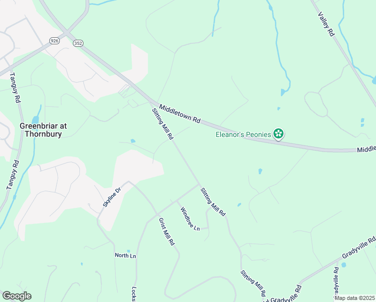 map of restaurants, bars, coffee shops, grocery stores, and more near 1789 Slitting Mill Road in Delaware County