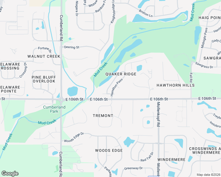 map of restaurants, bars, coffee shops, grocery stores, and more near 10153 Quaker Ridge Court in Fishers
