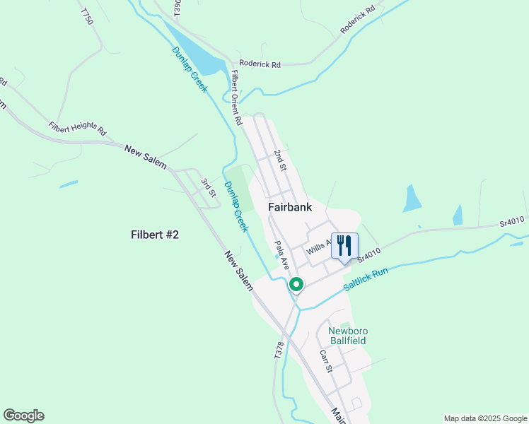 map of restaurants, bars, coffee shops, grocery stores, and more near 605 Pala Avenue in New Salem