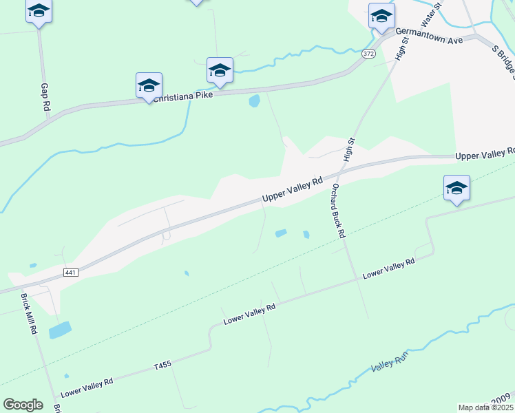 map of restaurants, bars, coffee shops, grocery stores, and more near 84 Upper Valley Road in Christiana