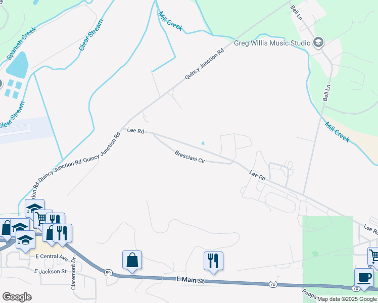 map of restaurants, bars, coffee shops, grocery stores, and more near 746 Lee Road in Quincy