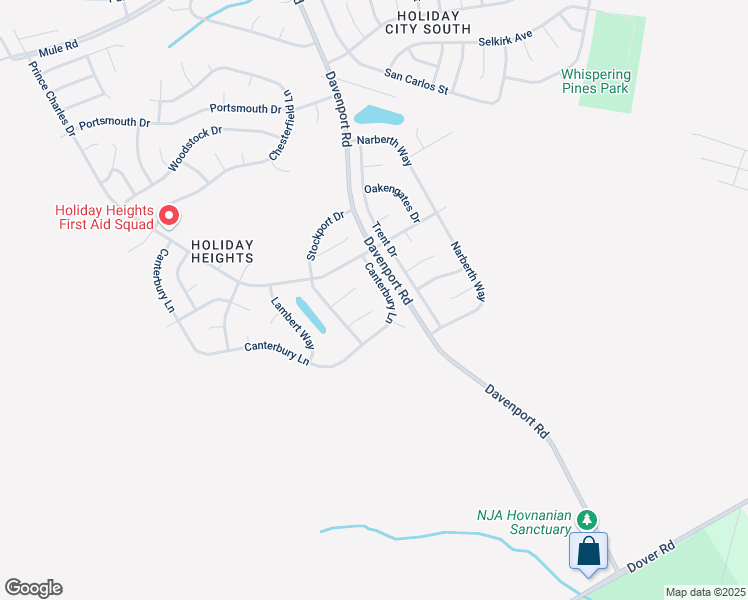 map of restaurants, bars, coffee shops, grocery stores, and more near 16 Gwyn Court in Toms River