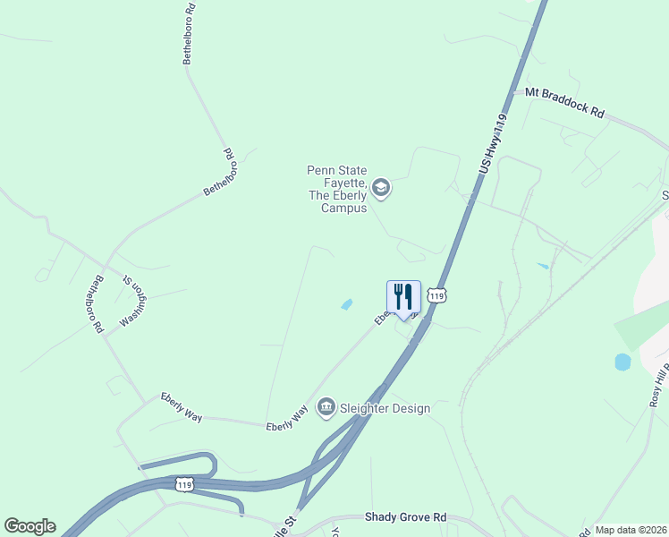 map of restaurants, bars, coffee shops, grocery stores, and more near 4020 Vision Way in Lemont Furnace
