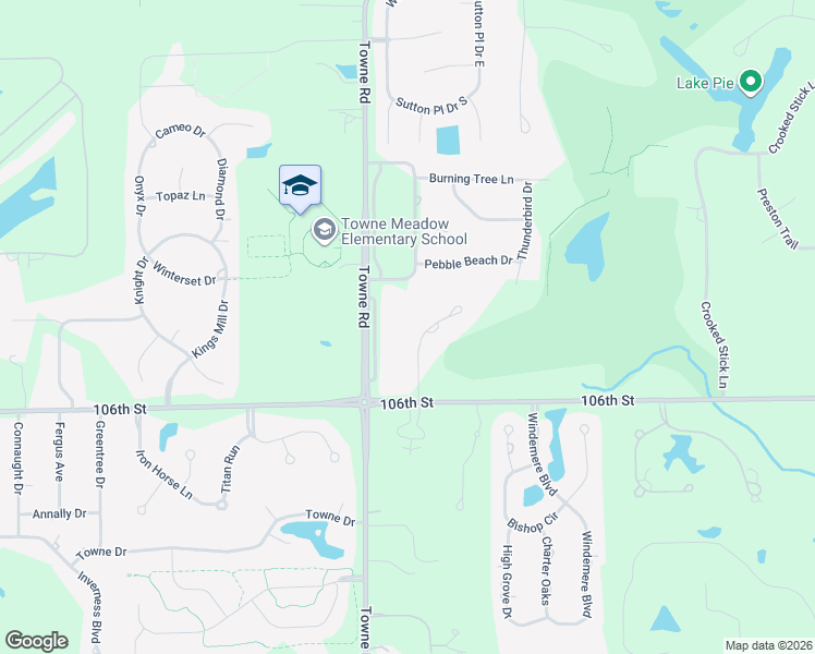 map of restaurants, bars, coffee shops, grocery stores, and more near 10735 Towne Road in Carmel