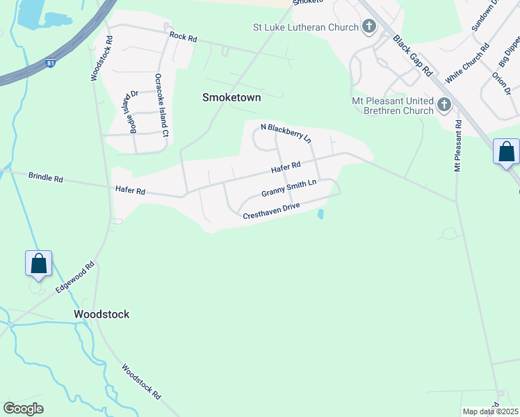 map of restaurants, bars, coffee shops, grocery stores, and more near 215 Cresthaven Drive in Fayetteville