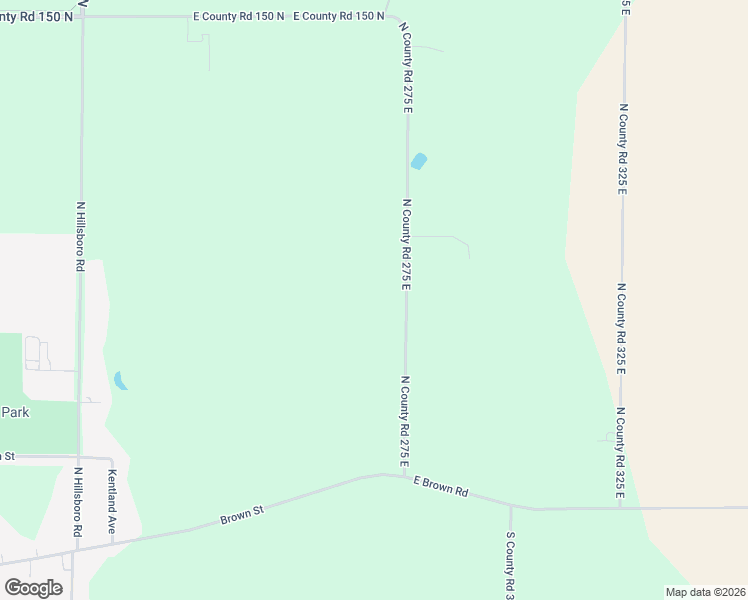 map of restaurants, bars, coffee shops, grocery stores, and more near 775 North County Road 275 East in New Castle