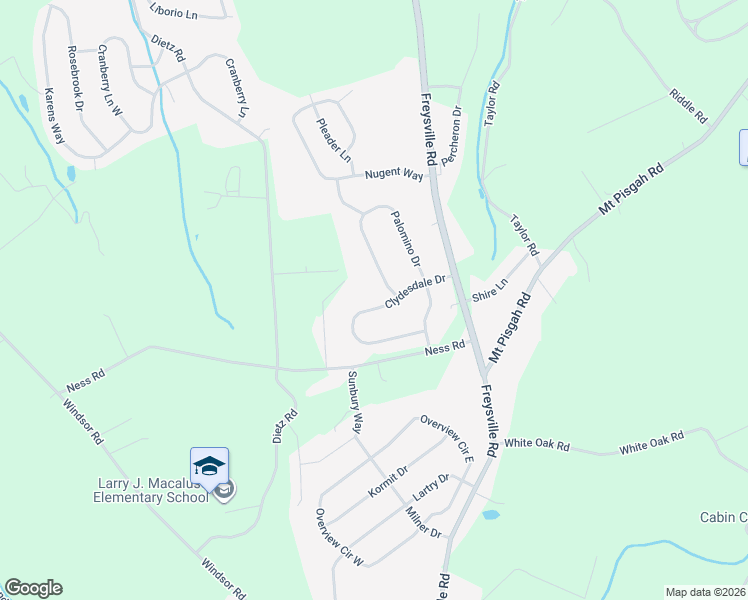 map of restaurants, bars, coffee shops, grocery stores, and more near 670 Clydesdale Drive in York
