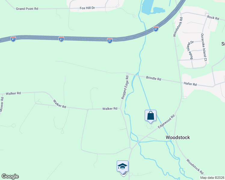 map of restaurants, bars, coffee shops, grocery stores, and more near 1709 Ragged Edge Road in Chambersburg