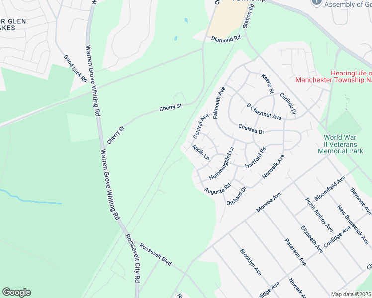 map of restaurants, bars, coffee shops, grocery stores, and more near 10 Apple Lane in Manchester Township