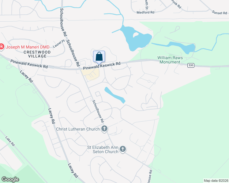 map of restaurants, bars, coffee shops, grocery stores, and more near 88a Fairway Lane in Manchester Township