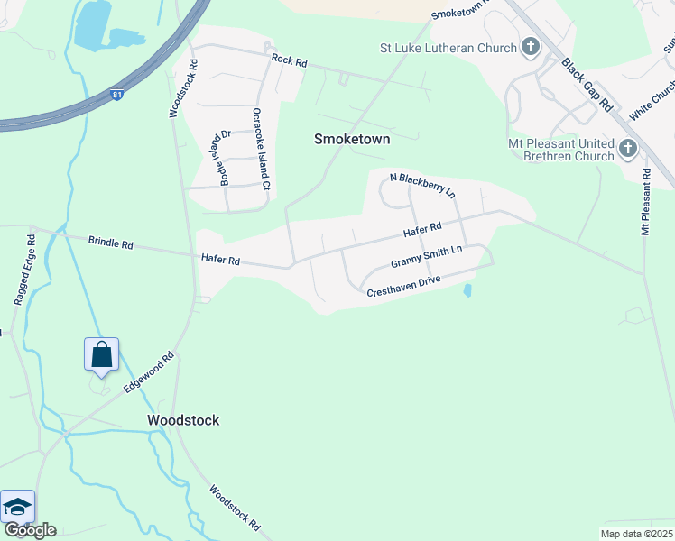 map of restaurants, bars, coffee shops, grocery stores, and more near 100 Cresthaven Drive in Fayetteville