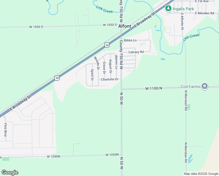 map of restaurants, bars, coffee shops, grocery stores, and more near 7595 Mansfield Way in Ingalls