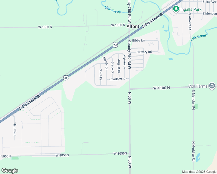 map of restaurants, bars, coffee shops, grocery stores, and more near 7665 Mansfield Way in Ingalls