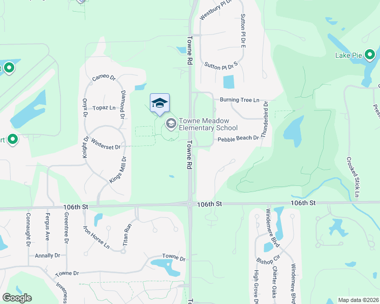 map of restaurants, bars, coffee shops, grocery stores, and more near 10850 Towne Road in Carmel