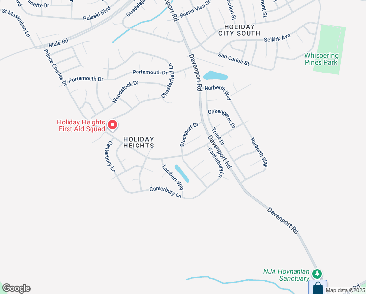 map of restaurants, bars, coffee shops, grocery stores, and more near 42 Stockport Drive in Toms River