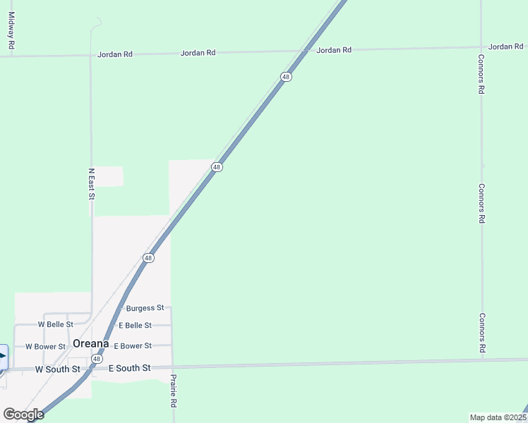 map of restaurants, bars, coffee shops, grocery stores, and more near in Oreana