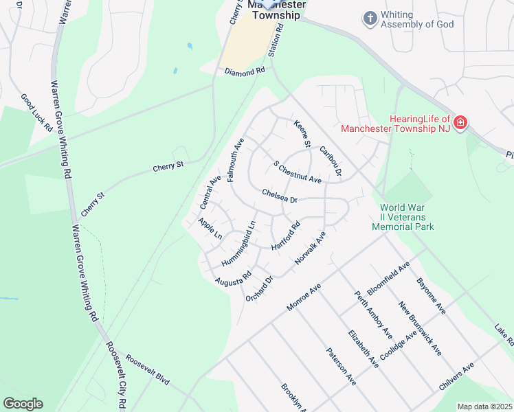 map of restaurants, bars, coffee shops, grocery stores, and more near 90 Falmouth Avenue in Manchester Township