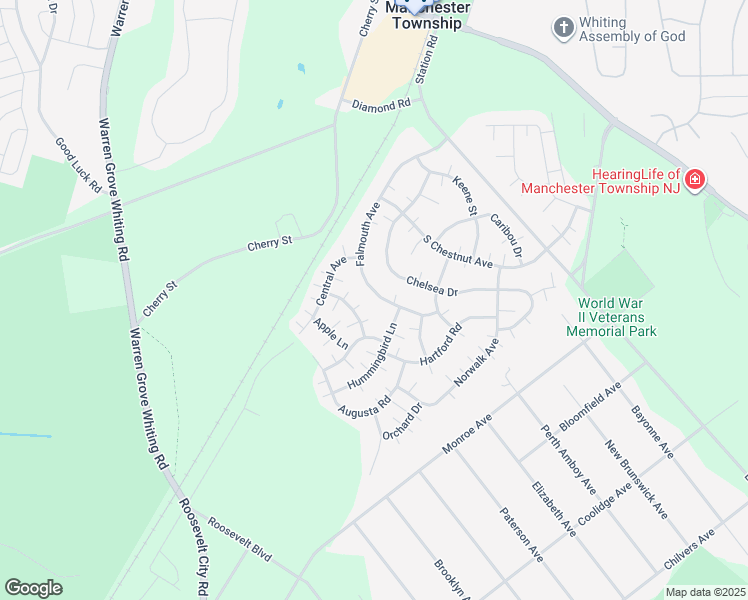 map of restaurants, bars, coffee shops, grocery stores, and more near 84 Falmouth Avenue in Manchester Township