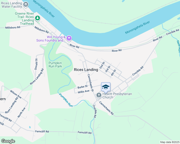 131 Carmichaels Street, Rices Landing PA Walk Score