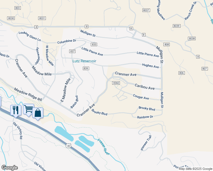 map of restaurants, bars, coffee shops, grocery stores, and more near 1165 Cramner Avenue in Winter Park